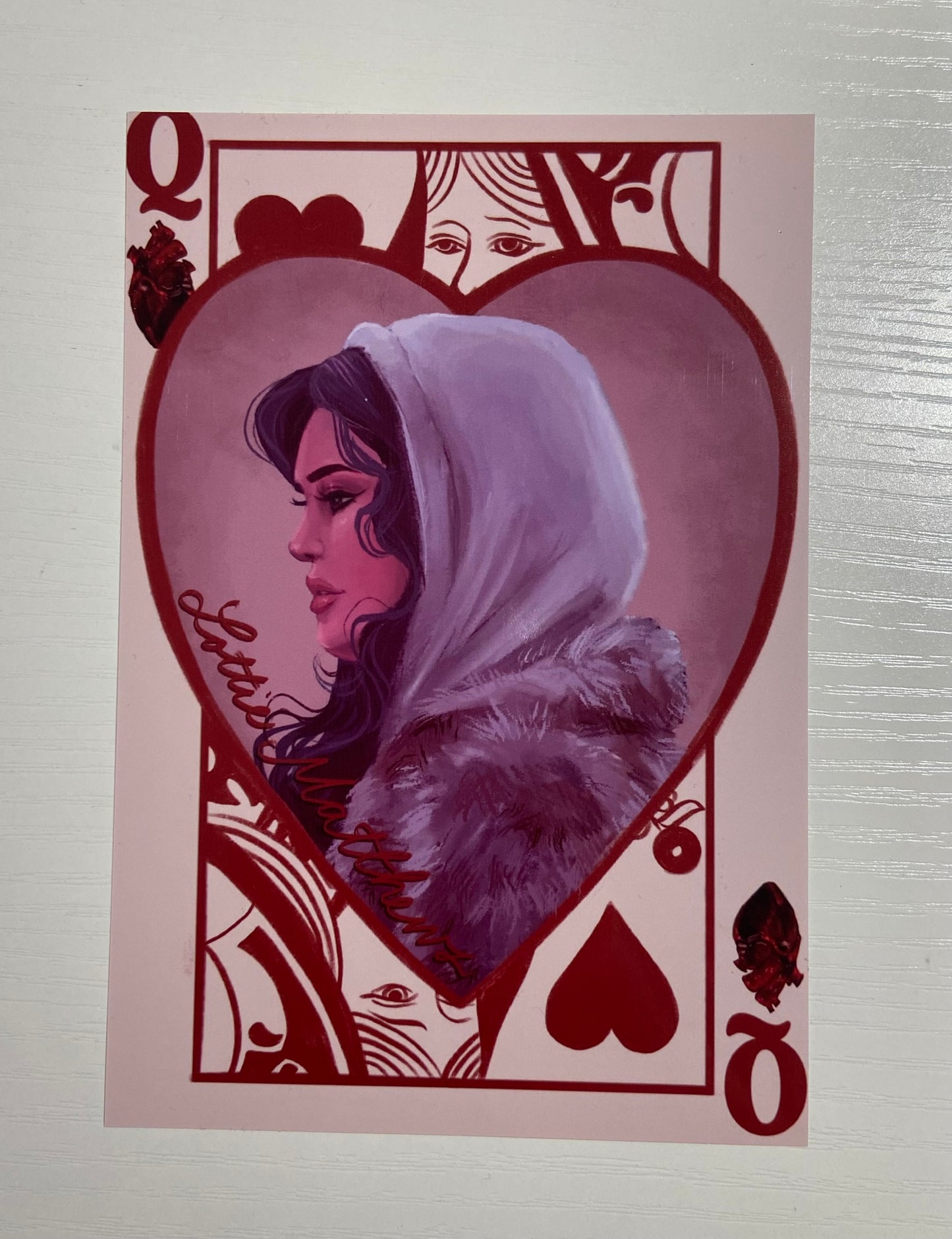 Lottie Valentine’s Queen Card Print