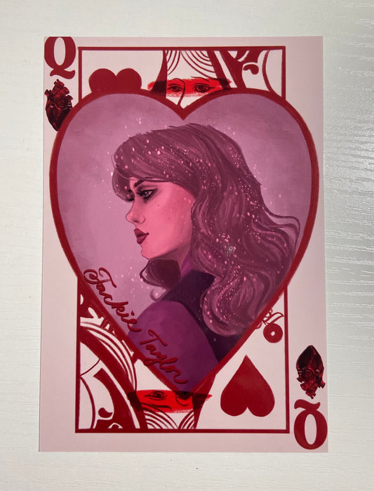 Jackie Valentine’s Queen Card Print