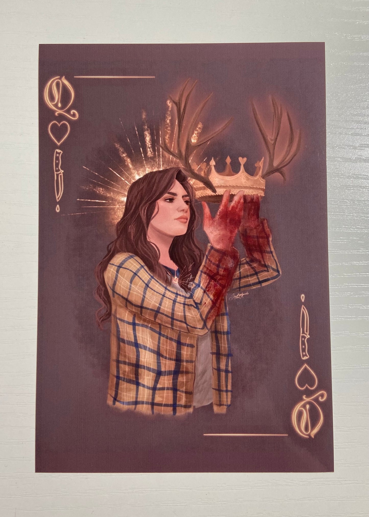 Shauna Antler Queen Card Print