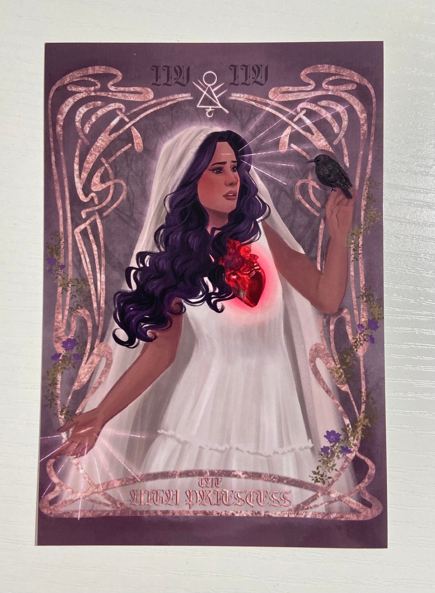 High Priestess Lottie Tarot Card Print