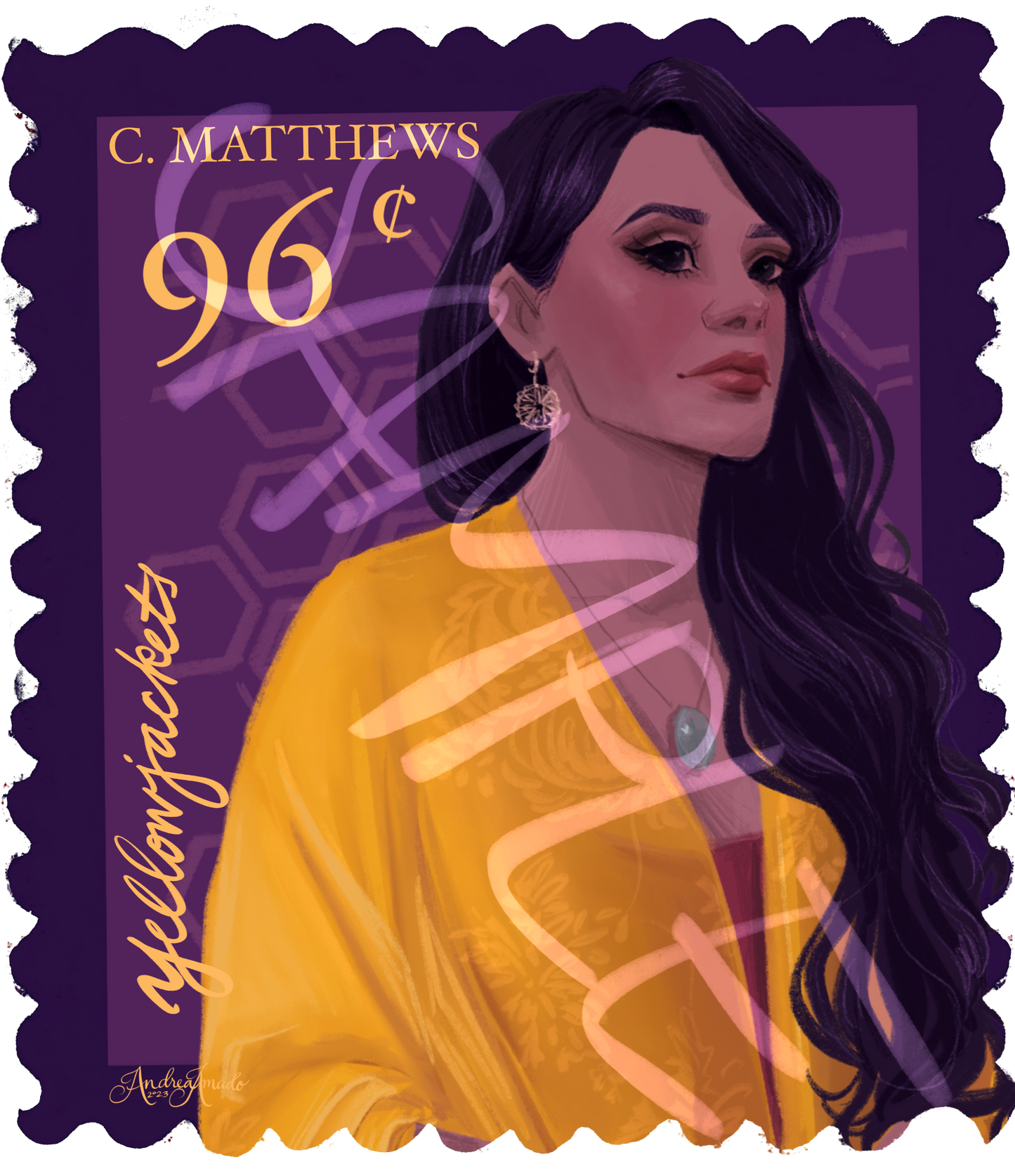 Charlotte Stamp Sticker