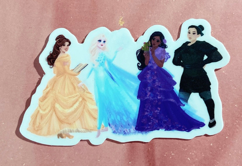 Non-binary Flag Princess Sticker SALE