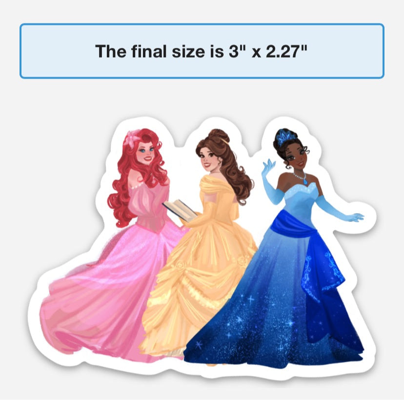 Pan Flag Princess Sticker SALE