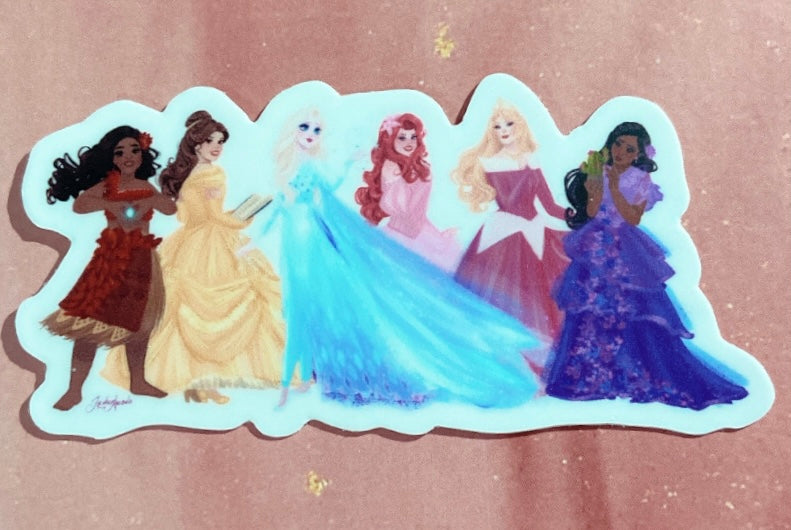 Lesbian Flag Princess Sticker SALE