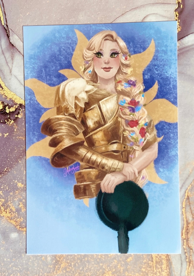 Knight Princess Rapunzel Print