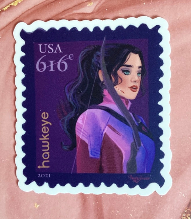 Kate Bishop Postage Stamp Sticker SALE