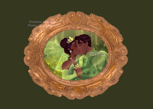 True Love’s Kiss Princess Tiana Valentine’s Print SALE