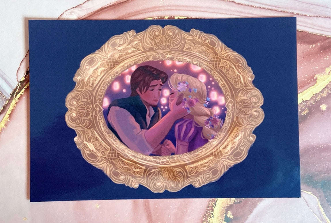 True Love’s Kiss Rapunzel and Eugene Valentine’s Print SALE